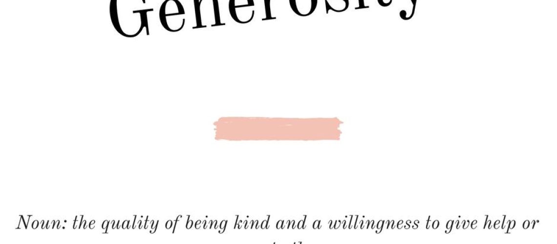 generosity